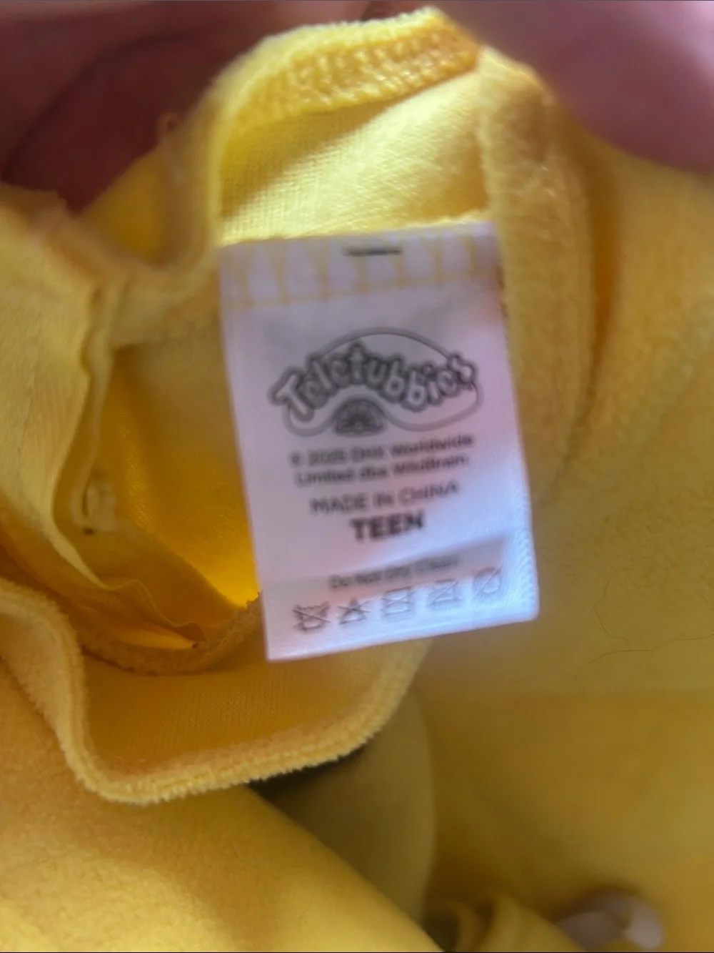 Teletubbies - Laa-laa (yellow) size big kid - XL (teen)